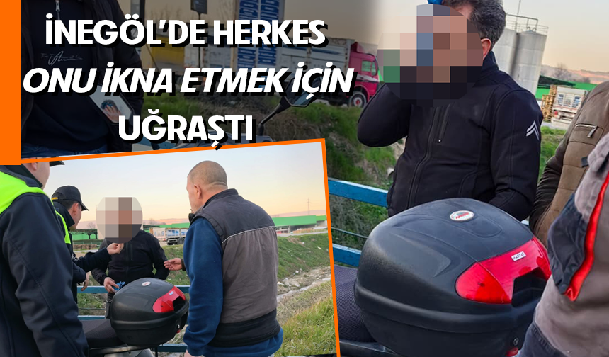 Bursa İnegöl'de motosikletten düştü: 1 yaralı