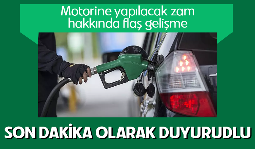 Motorine zam iptal edildi: Fiyatlarda değişiklik yapılmayacak