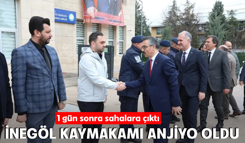 İnegöl Kaymakamı anjiyo oldu: 1 gün sonra sahalara çıktı