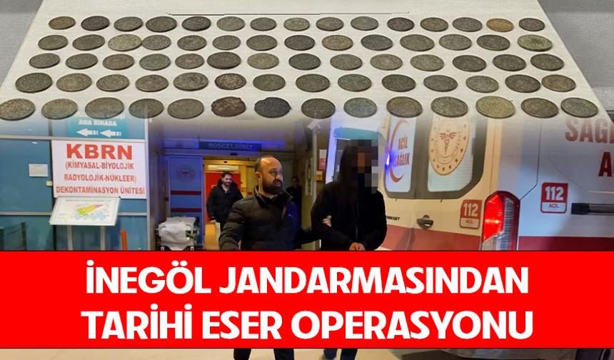 Bursa İnegöl Jandarmasından tarihi eser operasyonu
