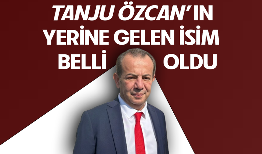 Görevden uzaklaştırılan Tanju Özcan’ın yerine yeni başkanvekili seçildi