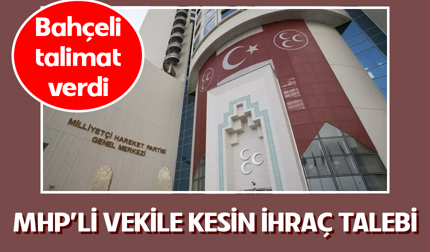 MHP Aksaray Milletvekili Ramazan Kaşlı ihraç talebiyle disipline sevk edildi