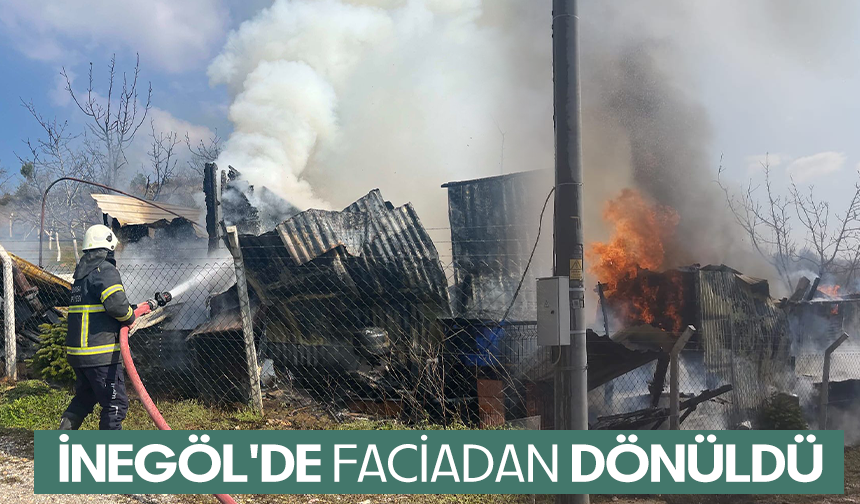 Bursa İnegöl'de faciadan dönüldü