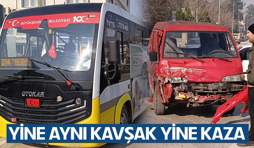 Bursa İnegöl'de yine aynı kavşak...  Yine kaza