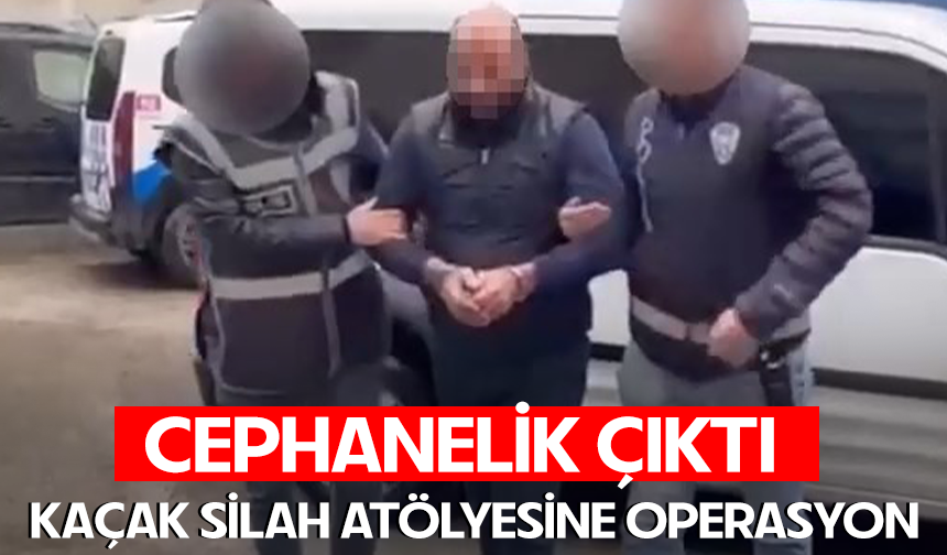 Bursa Osmangazi’de kaçak silah atölyesine operasyon