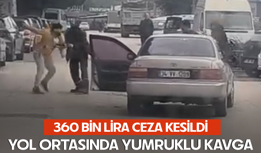 Bursa Nilüfer'de trafik adeta boks ringine döndü, 360 bin lira ceza kesildi