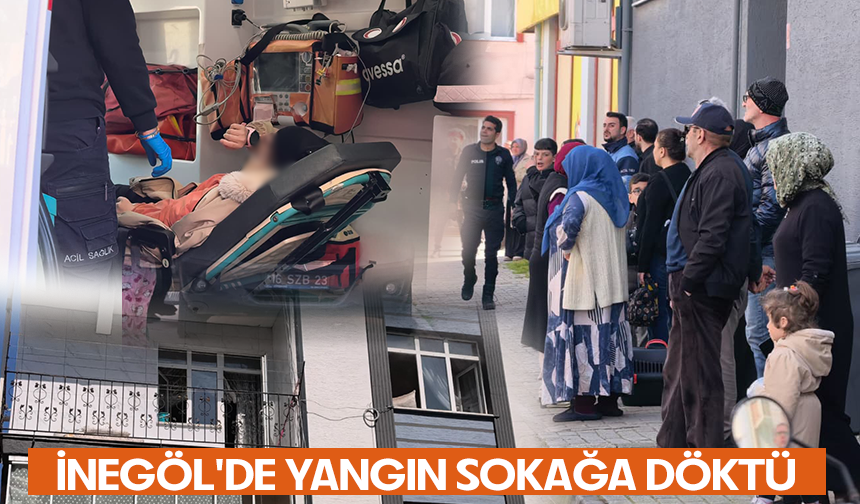 Bursa İnegöl'de yangın sokağa döktü