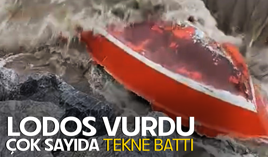 Bursa'da Gemlik ve Kumla'yı lodos vurdu, çok sayıda tekne battı