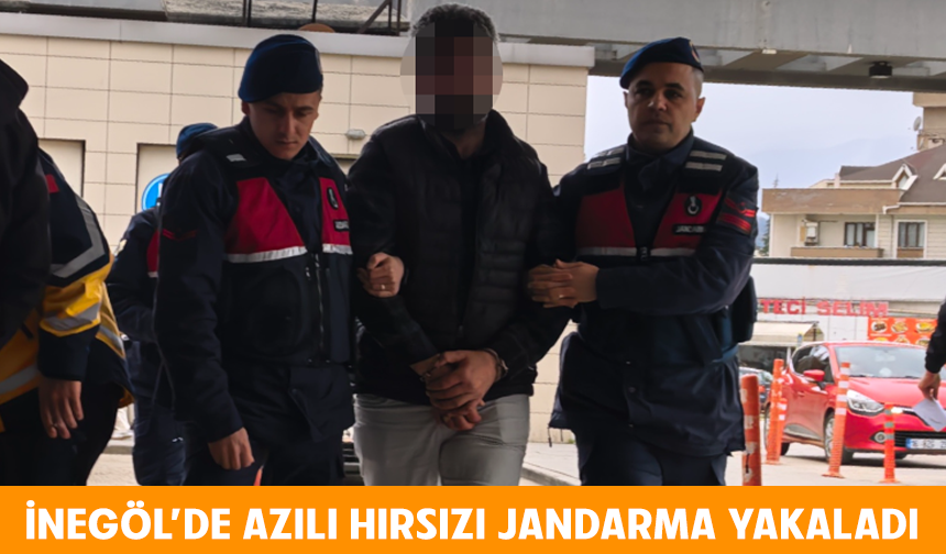 Bursa İnegöl'de azılı hırsızı Jandarma yakaladı