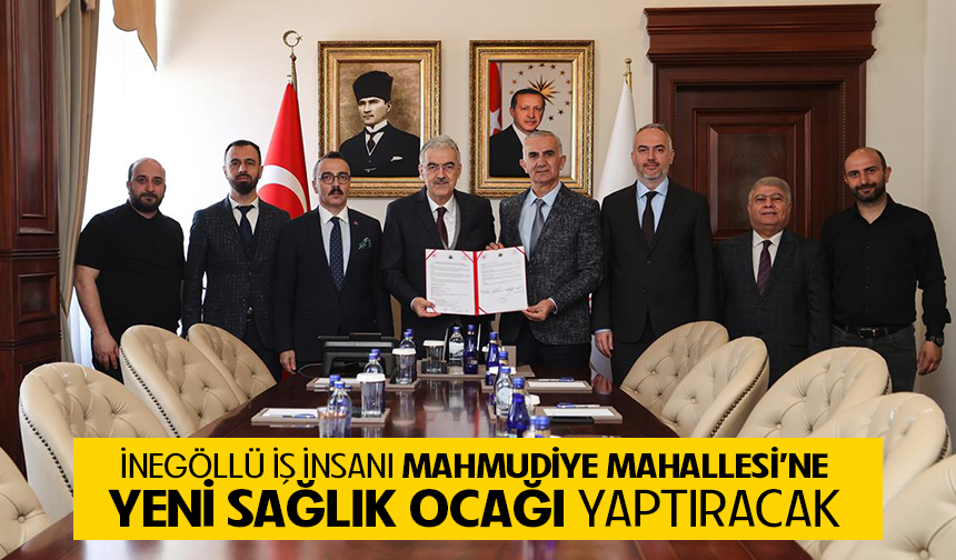 İnegöllü iş insanı Mahmudiye mahallesine yeni sağlık ocağı yaptıracak