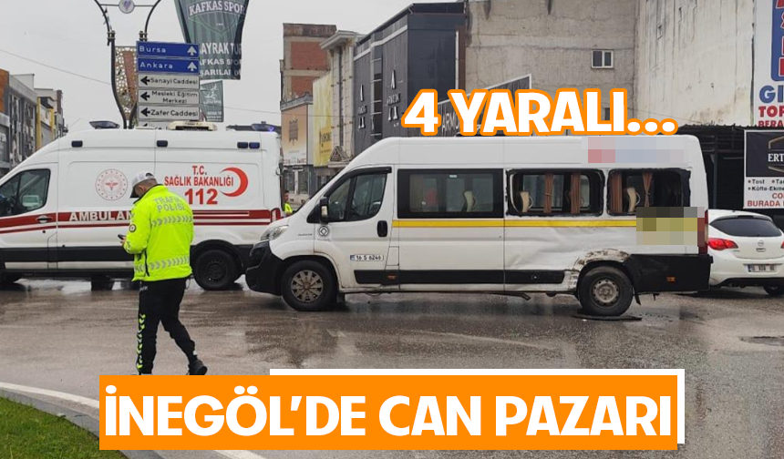 Bursa İnegöl'de can pazarı: 4 yaralı
