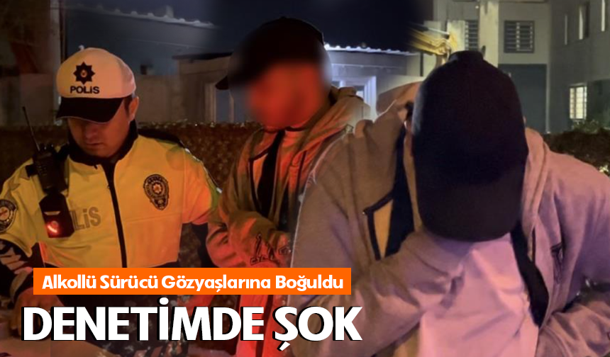 Bursa'da alkollü sürücü ehliyeti kaptırınca ağladı