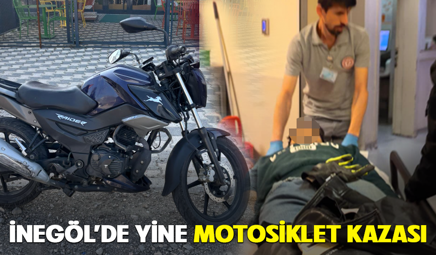 Bursa İnegöl'de yine motosiklet kazası