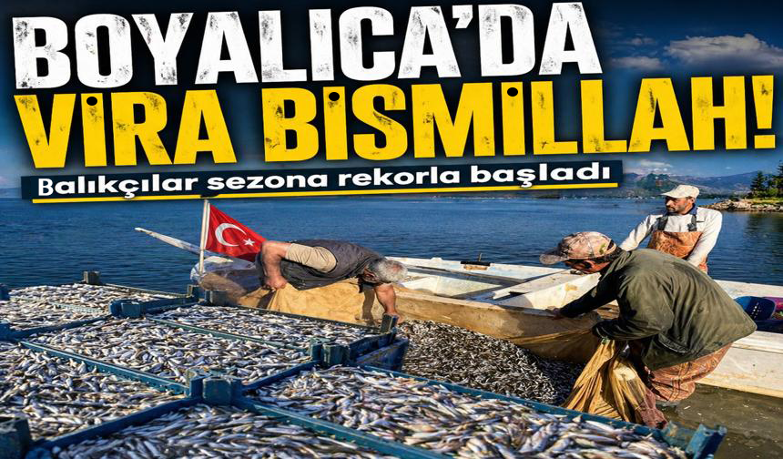 İznik Gölü’nde bereketli sezon...Gümüş balığında yüzler gülüyor