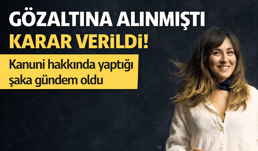 Gözaltına alınmıştı! Komedyen Tuba Ulu hakkında karar çıktı