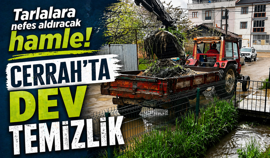 İnegöl Cerrah’ta 5 Km’lik Sulama Kanalı Temizlendi