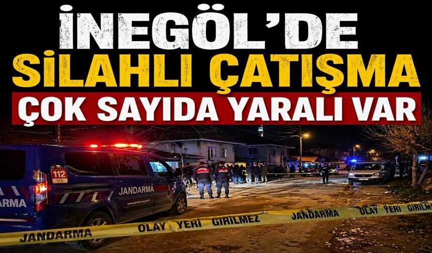 Bursa İnegöl'de silahlı-baltalı kavga! Çok sayıda yaralı var