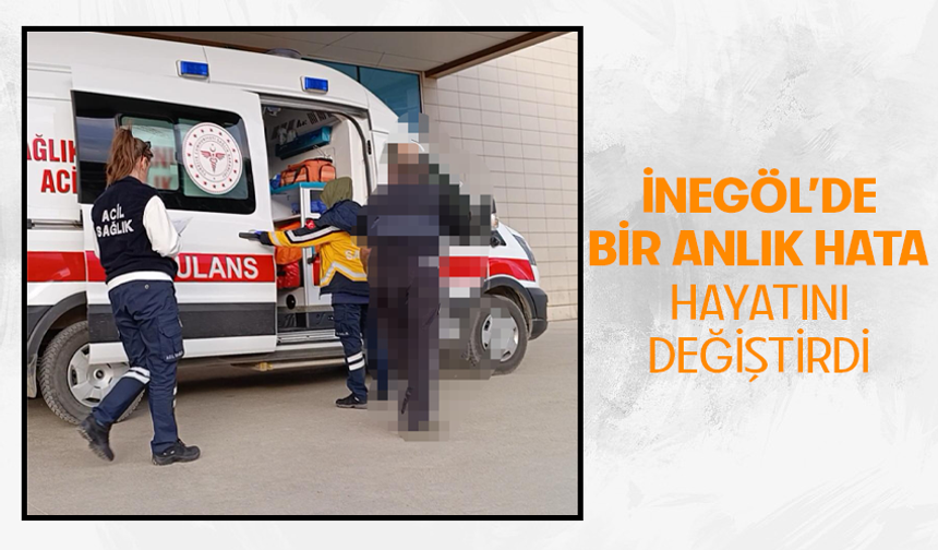 Bursa İnegöl'de işçinin parmağı koptu