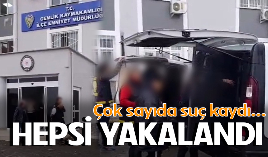 Bursa’da hırsızlık operasyonu! Şüpheliler yakalandı