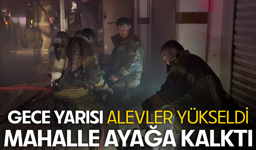 Bursa Yıldırım'da bir depoda çıkan yangın itfaiye ekiplerini harekete geçirdi