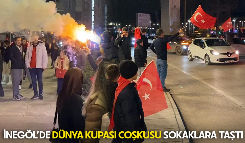 İnegöl’de Dünya Kupası coşkusu sokaklara taştı