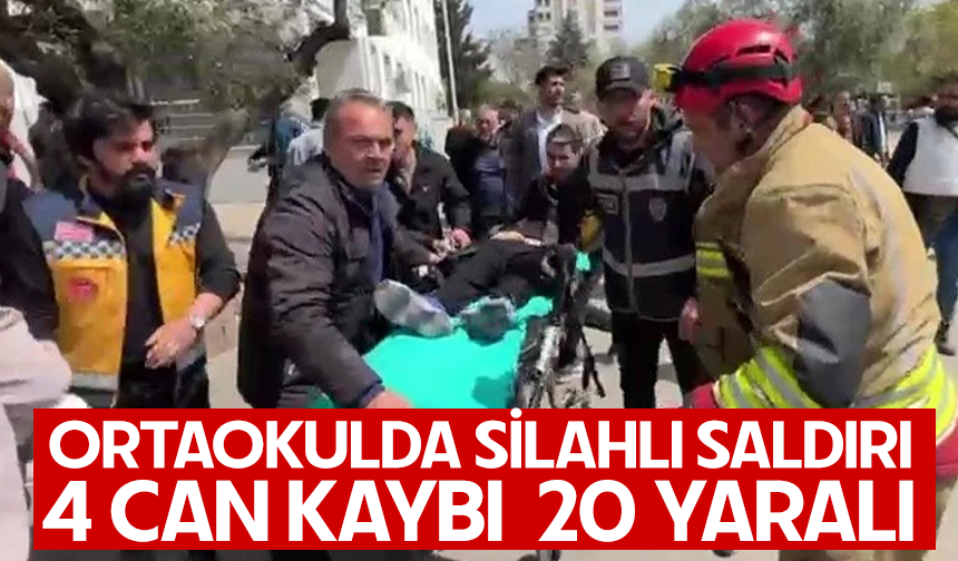 Kahramanmaraş'ta ortaokulda silah sesleri: Yaralılar var