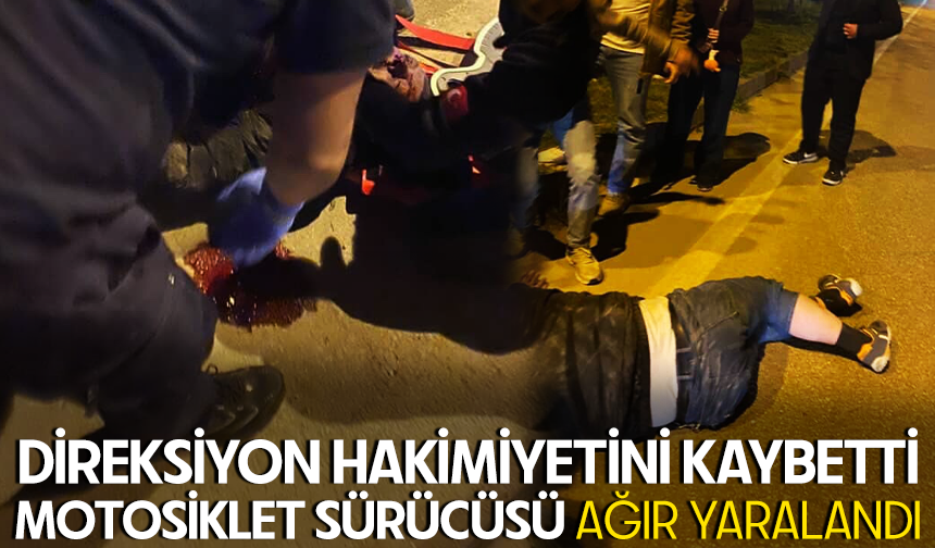 Bursa Karacabey ’de motosiklet kazası: 1 ağır yaralı