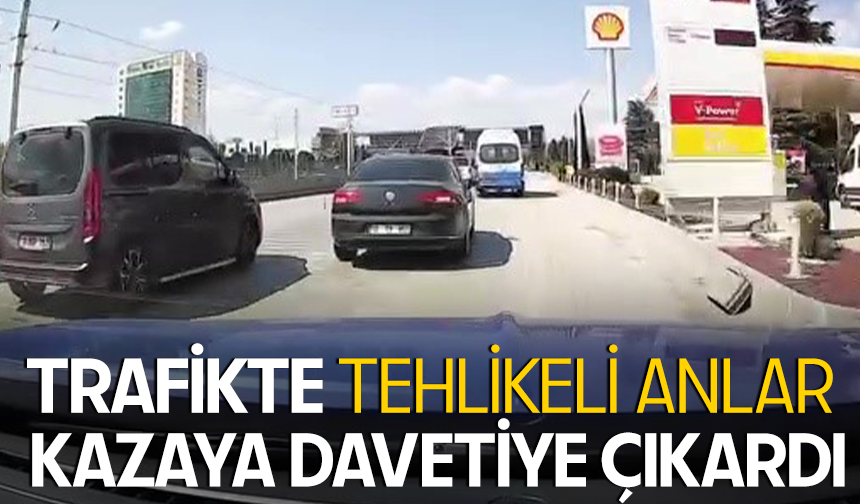 Bursa’da trafikte tehlikeli anlar: Makas atan sürücü kazaya davetiye çıkardı