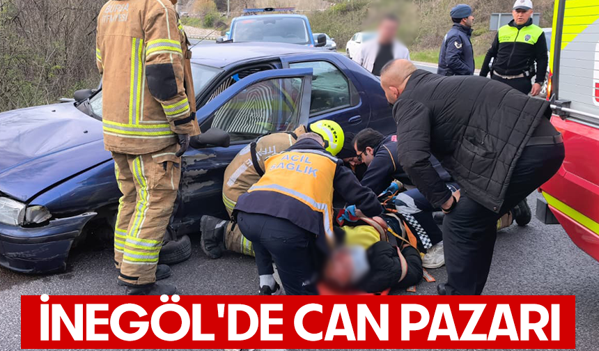 Bursa İnegöl'de can pazarı...  Yaralılar var