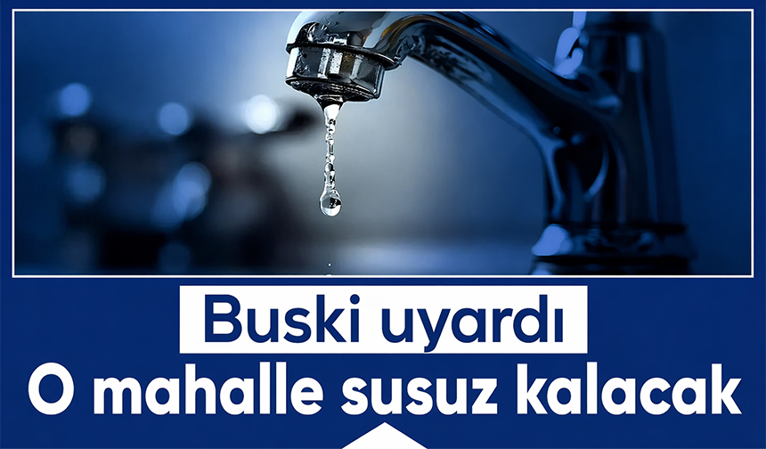 Bursa Yıldırım’da su kesintisi uyarısı