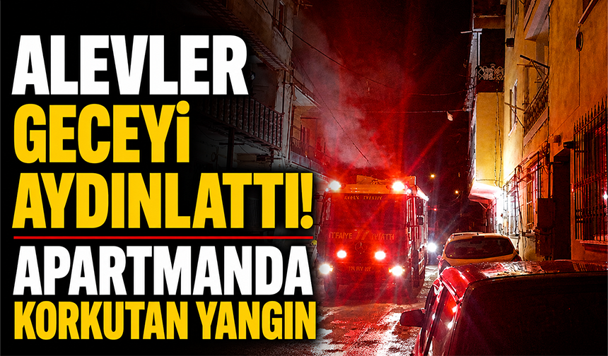 Bursa Yıldırım'da korkutan yangın: Daire kullanılamaz hale geldi