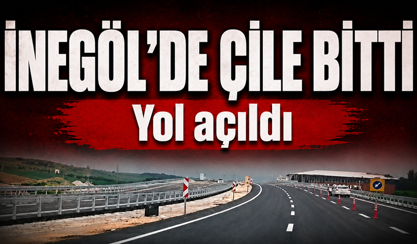 İnegöl'de Şehitler Köprülü Kavşağı yolunda çile bitti! Yol açıldı