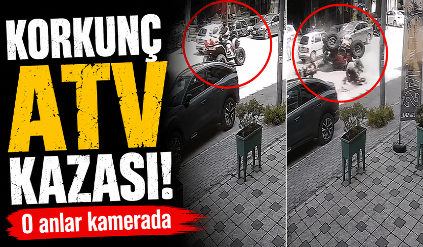 Bursa'da takla atan ATV'deki 2 çocuk yaralandı