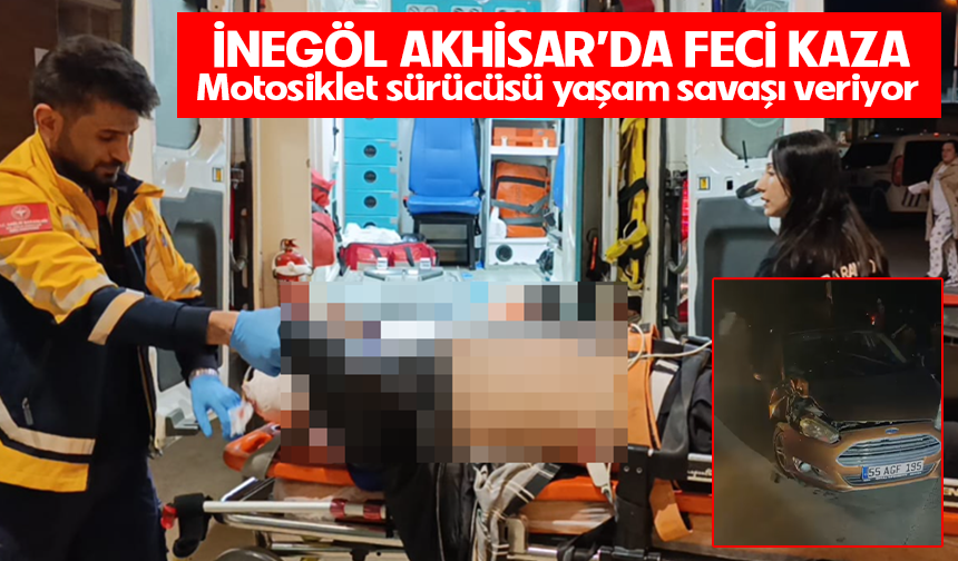 İnegöl Akhisar'da feci kaza