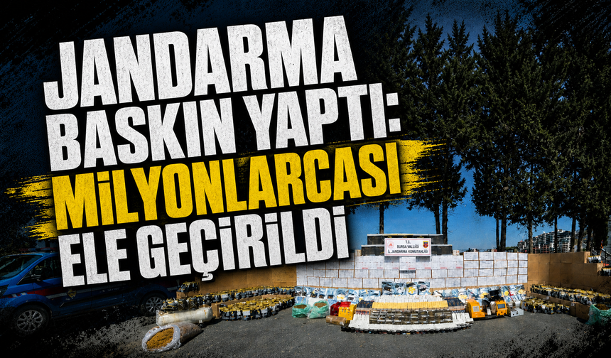 Bursa'da kaçak tütün operasyonu: Milyonlarca makaron ele geçirildi