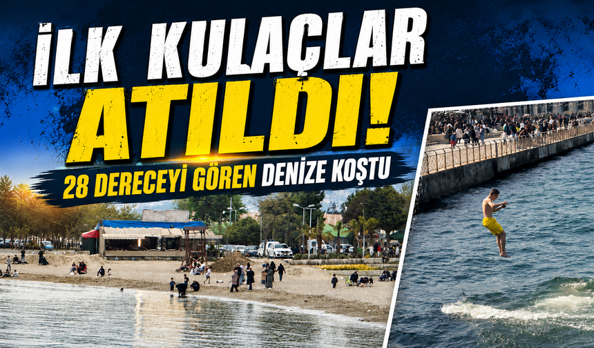 Bursa'da deniz suyu ısınmadı ama yüzme sezonu açıldı