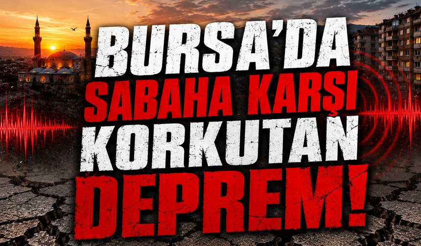 Sabaha karşı Bursa Mudanya'da deprem
