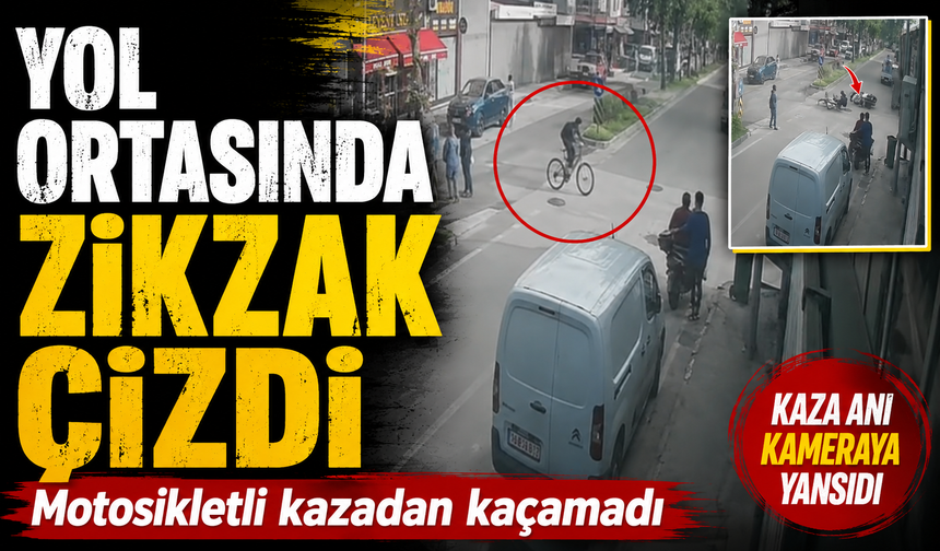 Bursa Osmangazi'de kararsız bisikletli kazayı getirdi