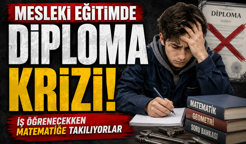 Mesleki eğitimde diploma krizi! İş öğrenecekken matematiğe takılıyorlar