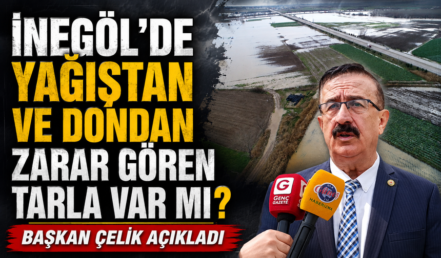 Bursa İnegöl'de yağıştan ve dondan zarar gören tarla var mı? Başkan Çelik Açıkladı