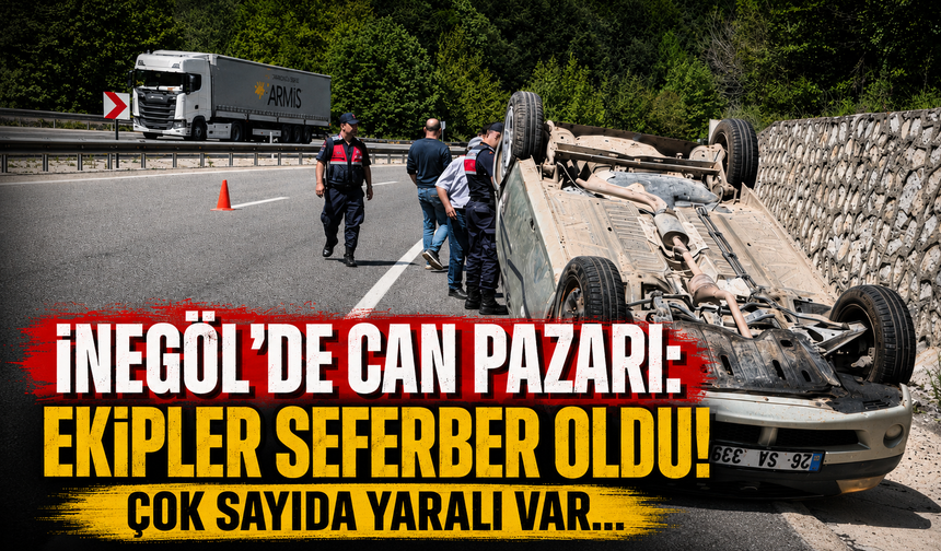 Bursa İnegöl'de can pazarı: Ekipler seferber oldu! Çok sayıda yaralı var...
