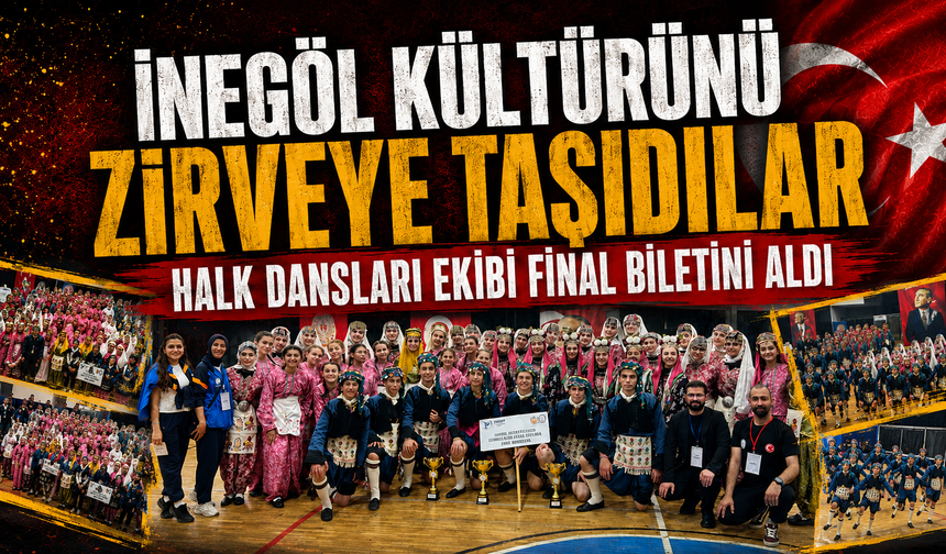 İnegöl Belediyesi Halk Dansları bölge finallerinde 3'te 3 yaptı