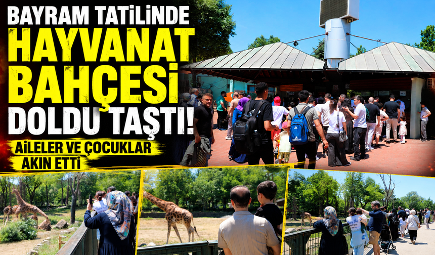 Bursa Hayvanat Bahçesi bayramda ziyaretçi akınına uğradı