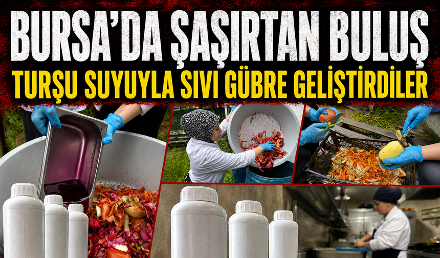 Japonya'nın "Bokaşi"si liseye ilham oldu; turşu suyu ve organik atıkla sıvı gübre ürettiler