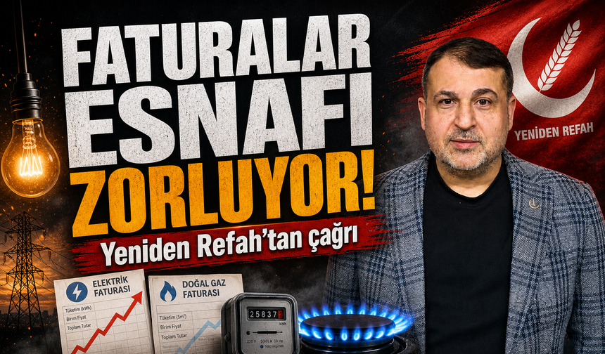 Bursa İnegöl'de faturalar esnafı zorluyor: Yeniden Refah’tan çağrı