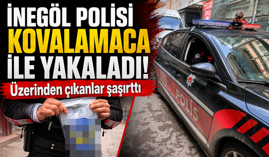 İnegöl polisi kovalamaca ile yakaladı! Üzerinden çıkanlar şaşırttı