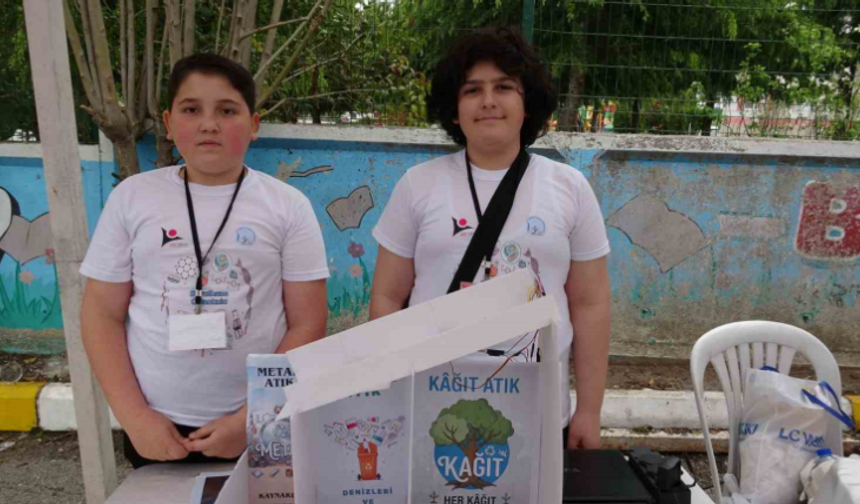 Ortaokul öğrencilerinden yapay zekâ destekli akıllı geri dönüşüm sistemi