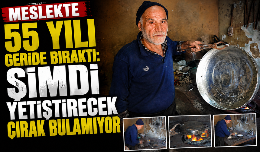 Meslekte 55 yılı geride bıraktı: Şimdi yetiştirecek çırak bulamıyor
