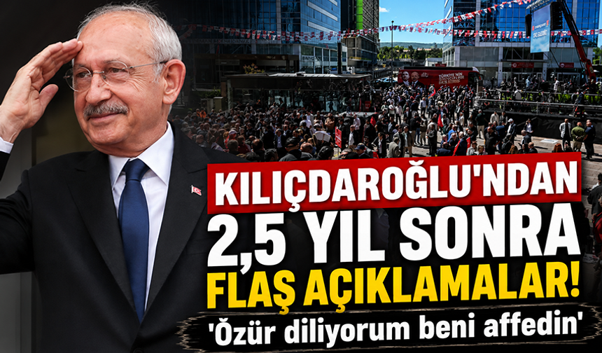 Kemal Kılıçdaroğlu 2,5 yıl sonra CHP Genel Merkezi'nde kürsüde!