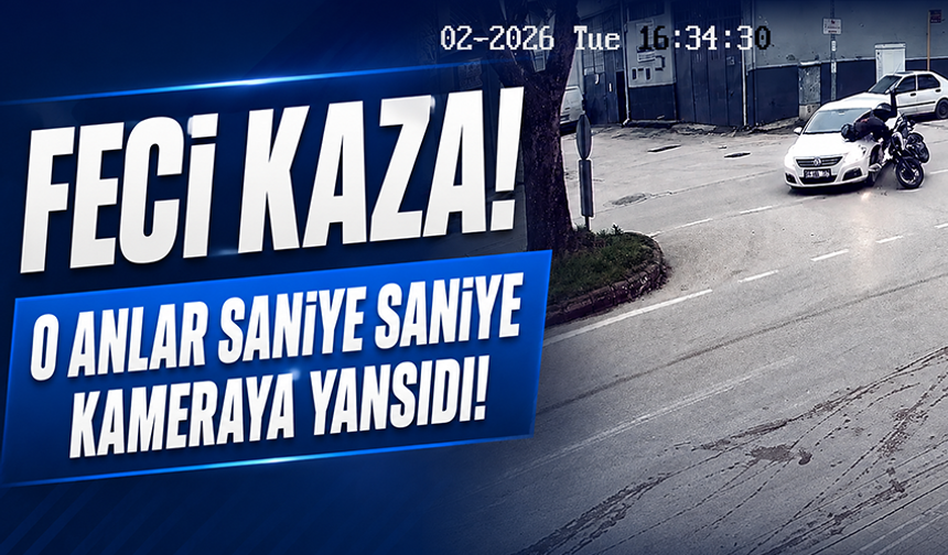 Bursa Osmangazi'de otomobil motosikletle çarpıştı: 1 yaralı